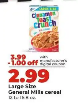 Hy-Vee Cinnamon Toast Crunch offer