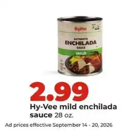 Hy-Vee Hy-Vee mild enchilada sauce offer