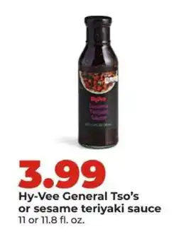 Hy-Vee Hy-Vee General Tso’s or sesame teriyaki sauce offer