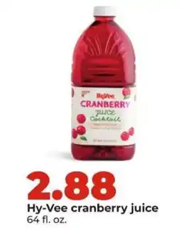 Hy-Vee Hy-Vee cranberry juice offer