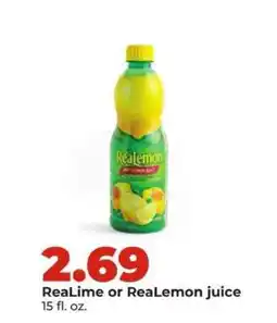 Hy-Vee ReaLime or ReaLemon juice offer