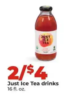Hy-Vee Just Ice Tea drinks offer