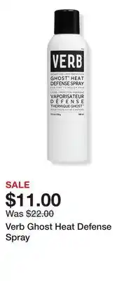 Ulta Beauty Verb Ghost Heat Defense Spray offer
