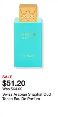 Ulta Beauty Swiss Arabian Shaghaf Oud Tonka Eau De Parfum offer