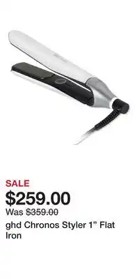 Ulta Beauty ghd Chronos Styler 1 Flat Iron offer