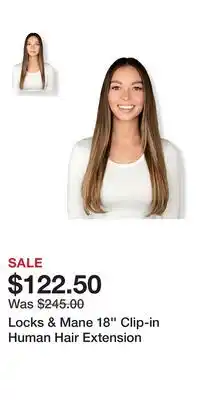 Ulta Beauty Locks & Mane 18'' Clip-in Human Hair Extension offer