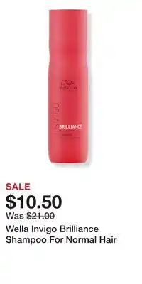 Ulta Beauty Wella Invigo Brilliance Shampoo For Normal Hair offer