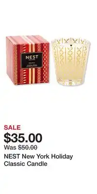 Ulta Beauty NEST New York Holiday Classic Candle offer