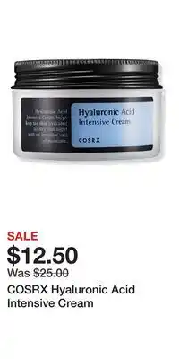 Ulta Beauty COSRX Hyaluronic Acid Intensive Cream offer