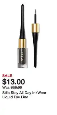 Ulta Beauty Stila Stay All Day InkWear Liquid Eye Line offer