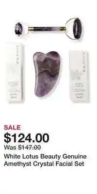Ulta Beauty White Lotus Beauty Genuine Amethyst Crystal Facial Set offer