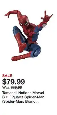 Game Stop Tamashii Nations Marvel S.H.Figuarts Spider-Man (Spider-Man: Brand New Day) Action Figure offer