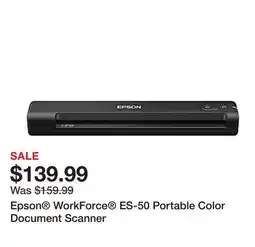 Office Depot Epson WorkForce ES-50 Portable Color Document Scanner offer