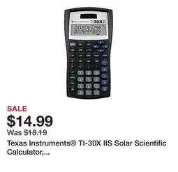 Office Depot Texas Instruments TI-30X IIS Solar Scientific Calculator, Black/Blue/White offer