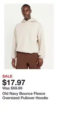Old Navy Old Navy Bounce Fleece Oversized Pullover Hoodie offer