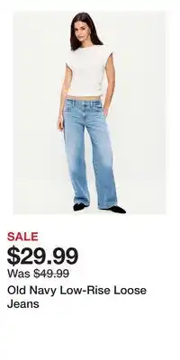 Old Navy Old Navy Low-Rise Loose Jeans offer