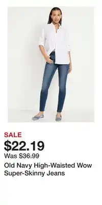 Old Navy Old Navy High-Waisted Wow Super-Skinny Jeans offer