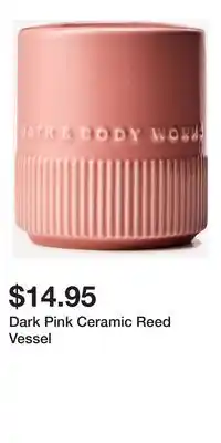 Bath & Body Works Dark Pink Ceramic Reed Vessel offer