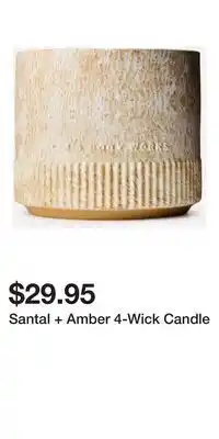 Bath & Body Works Santal + Amber 4-Wick Candle offer