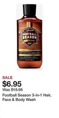 Bath & Body Works Football Season 3-in-1 Hair, Face & Body Wash offer