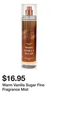 Bath & Body Works Warm Vanilla Sugar Fine Fragrance Mist offer