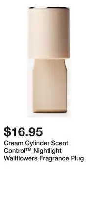 Bath & Body Works Cream Cylinder Scent Control Nightlight Wallflowers Fragrance Plug offer