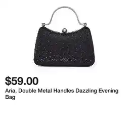 Belk Aria, Double Metal Handles Dazzling Evening Bag offer
