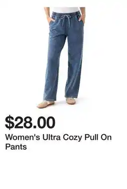 Belk Women's Ultra Cozy Pull On Pants offer