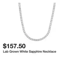 Belk Lab Grown White Sapphire Necklace offer