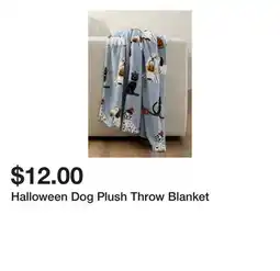 Belk Halloween Dog Plush Throw Blanket offer