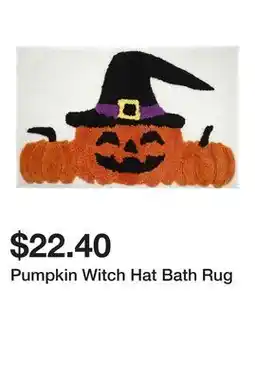Belk Pumpkin Witch Hat Bath Rug offer