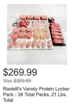 Costco Rastelli's Variety Protein Locker Pack - 38 Total Packs, 21 Lbs. Total offer