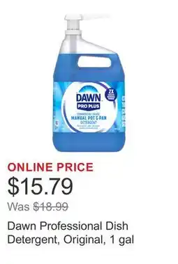 Costco Dawn Professional Dish Detergent, Original, 1 gal offer