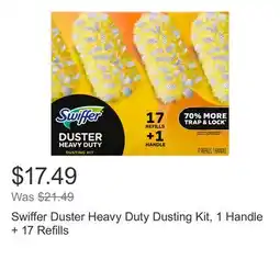 Costco Swiffer Duster Heavy Duty Dusting Kit, 1 Handle + 17 Refills offer
