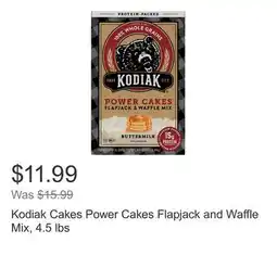 Costco Kodiak Cakes Power Cakes Flapjack and Waffle Mix, 4.5 lbs offer