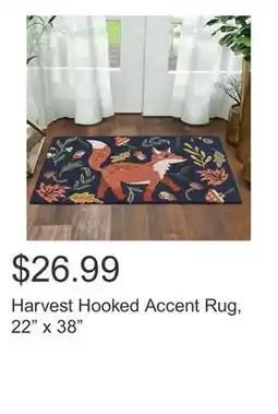 Costco Harvest Hooked Accent Rug, 22 x 38 offer