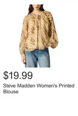 Costco Steve Madden Women's Printed Blouse offer