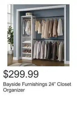 Costco Bayside Furnishings 24 Closet Organizer offer