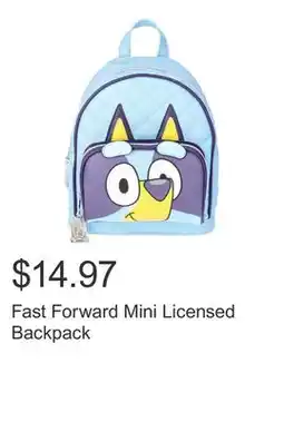 Costco Fast Forward Mini Licensed Backpack offer