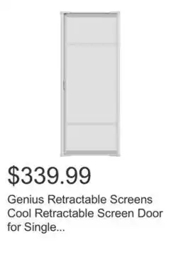 Costco Genius Retractable Screens Cool Retractable Screen Door for Single Door Opening offer
