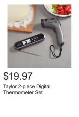 Costco Taylor 2-piece Digital Thermometer Set offer