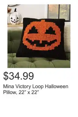 Costco Mina Victory Loop Halloween Pillow, 22 x 22 offer
