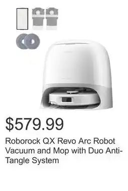 Costco Roborock QX Revo Arc Robot Vacuum and Mop with Duo Anti-Tangle System offer