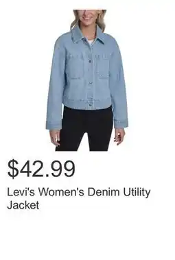 Costco Levi's Women's Denim Utility Jacket offer