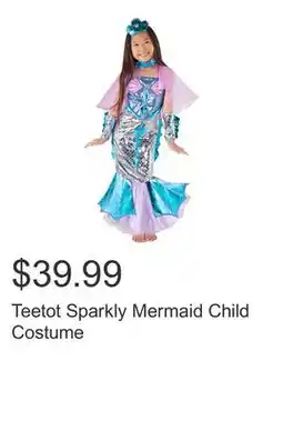 Costco Teetot Sparkly Mermaid Child Costume offer