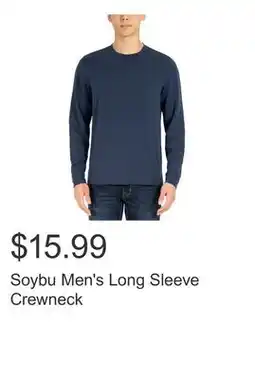 Costco Soybu Men's Long Sleeve Crewneck offer