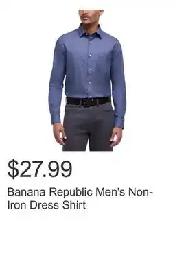 Costco Banana Republic Men's Non-Iron Dress Shirt offer