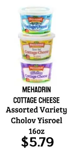 Seven Mile Market Mehadrin cottage cheese assorted variety offer
