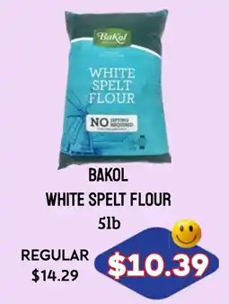 Seven Mile Market Bakol white spelt flour offer