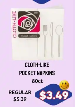 Seven Mile Market Cloth-like pocket napkins offer